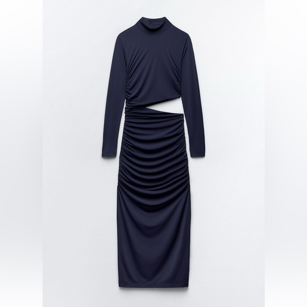 Elegant Navy Blue Women's dress from Zara size S